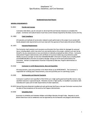 Construction Scope Of Work Template Forms - Fillable & Printable Samples for PDF, Word - Page 2 ...