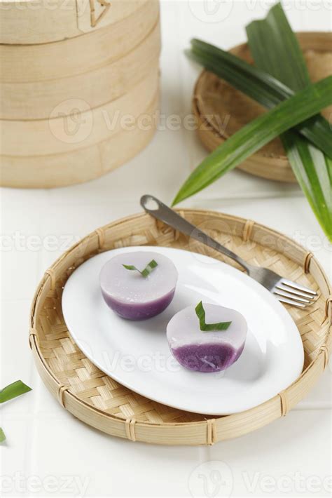 Kue Talam Ubi Ungu, Traditional Cake Made from Purple Sweet Potato 15263391 Stock Photo at Vecteezy