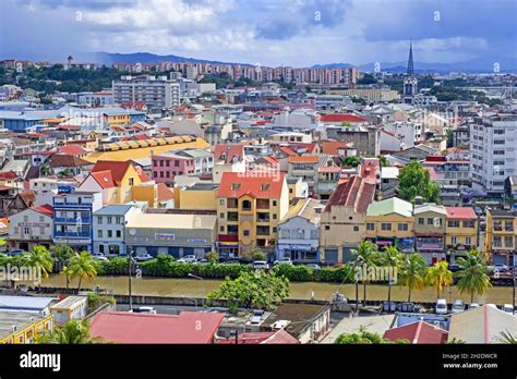 View over Fort-de-France, capital city of the French island of Martinique in the Caribbean Sea ...