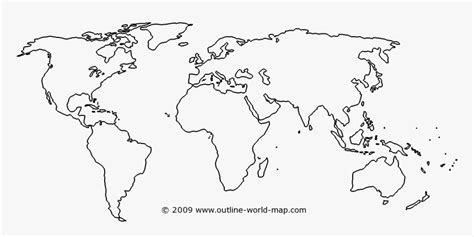 Printable World Map Outline PDF