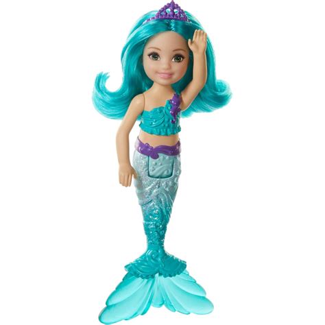 Barbie Dreamtopia Chelsea Mermaid Doll, 6.5-Inch With Teal Hair And Tail - Walmart.com | Mermaid ...