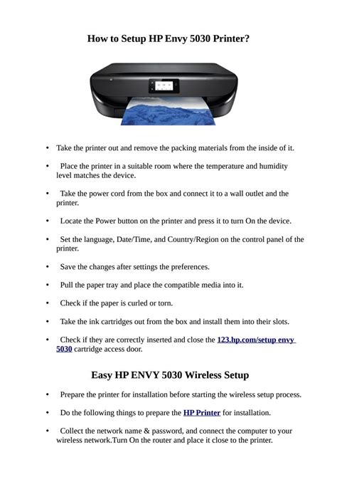 How to Setup HP Envy 5030 Printer? by Jack Leach - Issuu