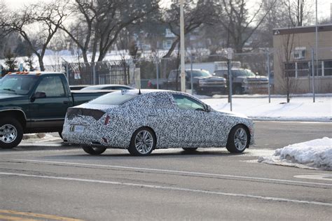 Cadillac CT4 Premium Luxury Spied With Production Grille, Lights