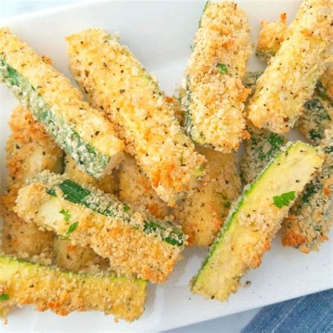 Baked Parmesan Zucchini Fries - Herbs & Flour