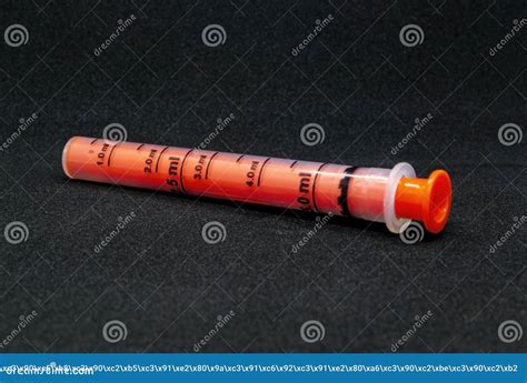 A syringe for babies. stock photo. Image of browser - 211591918