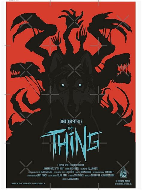 "The Thing 1982 American science fiction horror Movie Poster" Poster by zakmak1999 | Redbubble