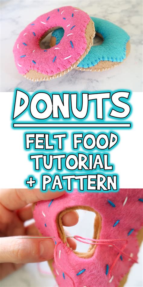 Donuts | Felt Food Tutorial & Printable Sewing Pattern | Woo! Jr. Kids Activities : Children's ...