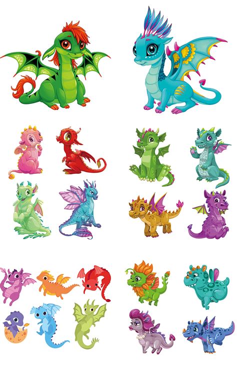 Dopetattoo 20 Designs Temporary Baby Dinosaur & Dragon Cartoon Fake Tattoos - Fun Kids ...