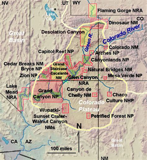 Colorado Plateau Map