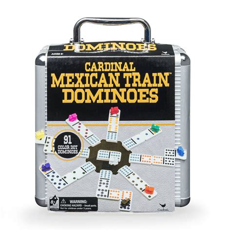 Mexican Train Dominoes Game in Aluminum Carry Case - Walmart.com - Walmart.com