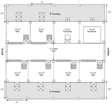 Easy Horse Barn Floor Plan Design Software | Horse Barn Designs