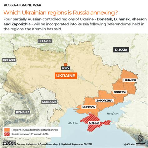 Putin announces Russian annexation of four Ukrainian regions | Russia-Ukraine war News | Al Jazeera