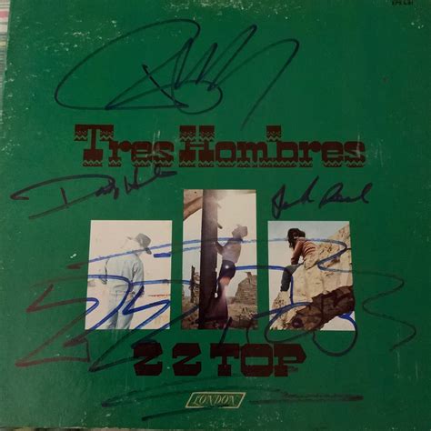 Signed ZZ Top, Tres Hombres Album Cover