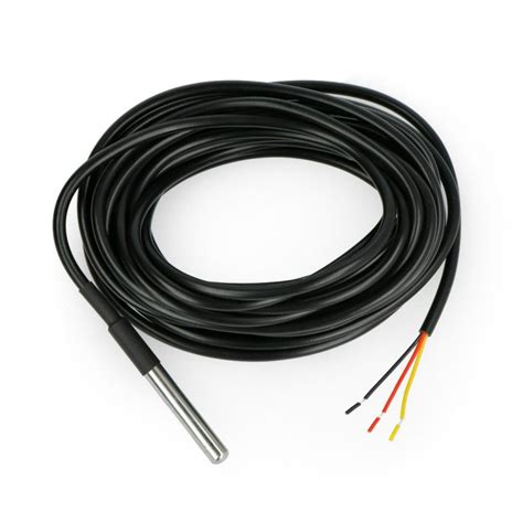 Waterproof probe with temperature sensor DS18B20 Botland - Robotic Shop