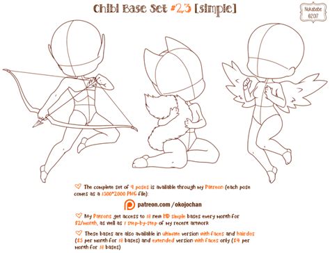 Chibi Poses Drawing Chibi Anime Body Base