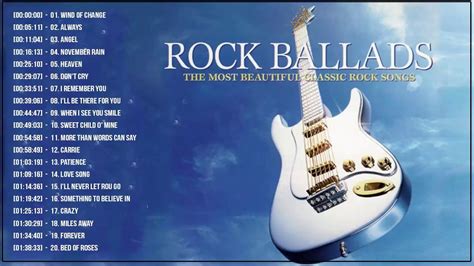 Best Rock Ballads 70's 80's 90's | The Greatest Rock Ballads Of All Time | Ballad, Rock songs ...