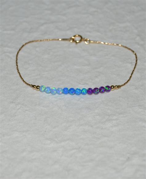 Opal Bracelet Opal Jewelry Opal Ball/bead Bracelet Opal - Etsy