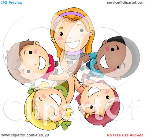 Royalty-Free (RF) Clipart Illustration of a Group Of Diverse Kids ...