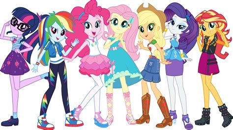 MLP Equestria Girls Digital Series full group pose 3 - My Little Pony: Equestria Girls The ...