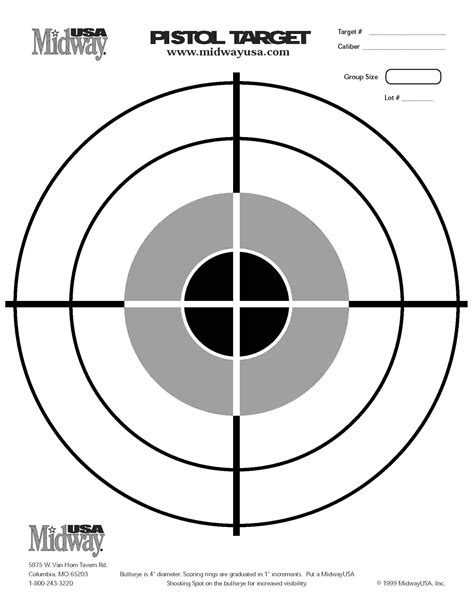 Printable Handgun Targets