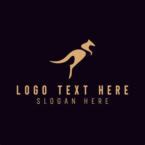 Jumping Kangaroo Animal Logo | BrandCrowd Logo Maker