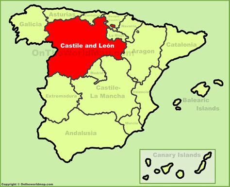 Mapa De Leon Espana