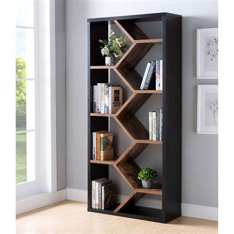 Rak Buku Minimalis Dari Kayu Modern | Rumah Mebel ® | Home interior design, Bookcase design ...