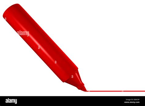 Red marker drawing line Stock Photo - Alamy