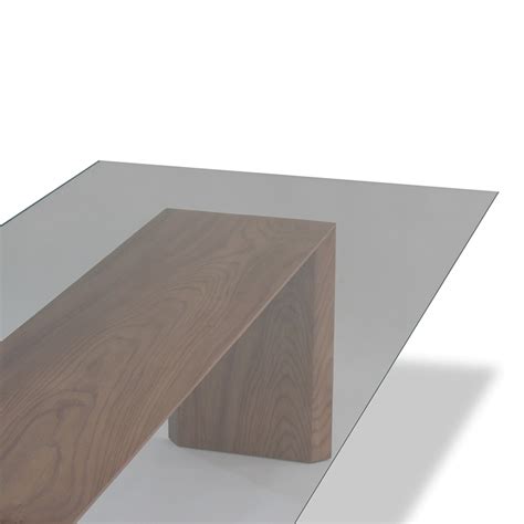 Glass Top + Solid Wood Dining Table - Rotsen Furniture - Touch of Modern