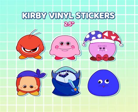 Kirby Vinyl Stickers by multi02 on DeviantArt