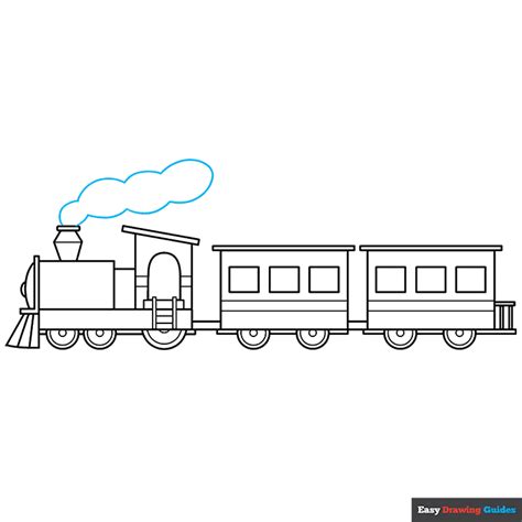 How to Draw an Easy Train - Really Easy Drawing Tutorial