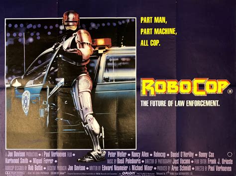 Original Robocop Movie Poster - Paul Verhoeven - Peter Weller