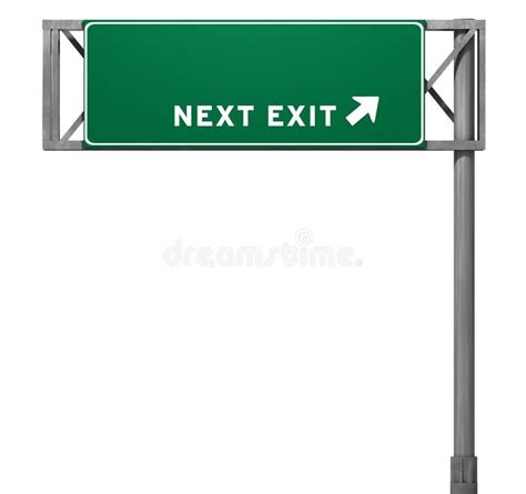 Blank Freeway Exit Sign stock illustration. Image of name - 16287960