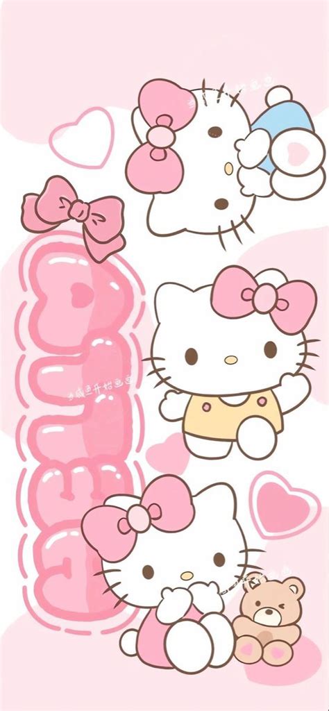 Hello Kitty Wallpaper in 2023 | Walpaper hello kitty, Pink wallpaper hello kitty, Hello kitty ...