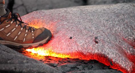 A quick step on hot lava | Geology Page