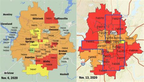 'We’re not in a good place': 22 Tulsa County ZIP codes in severe COVID-19 risk category | Local ...