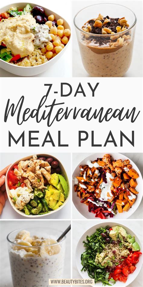 7-Day Mediterranean Diet Meal Plan | Beauty Bites