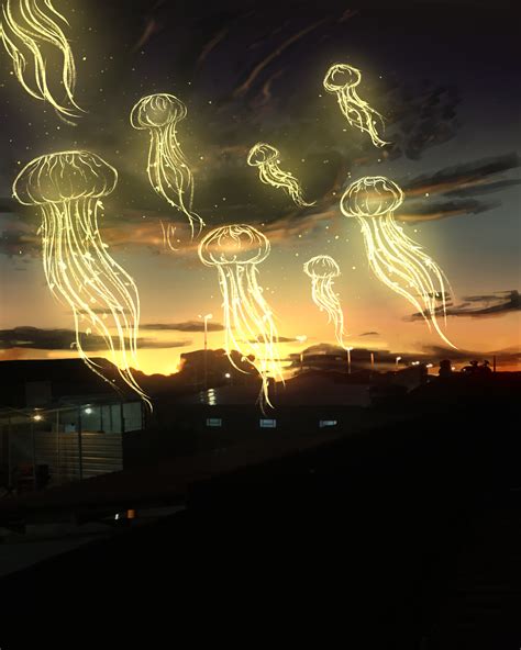 ArtStation - Jellyfish in the sky