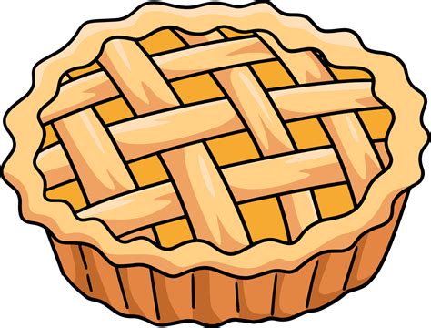 Apple Pie Food Cartoon Colored Clipart 8944256 Vector Art at Vecteezy