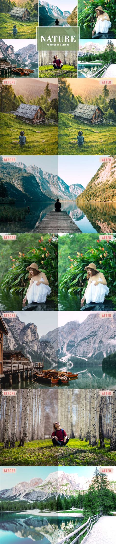 Nature Photoshop Actions Free Download - Creativetacos