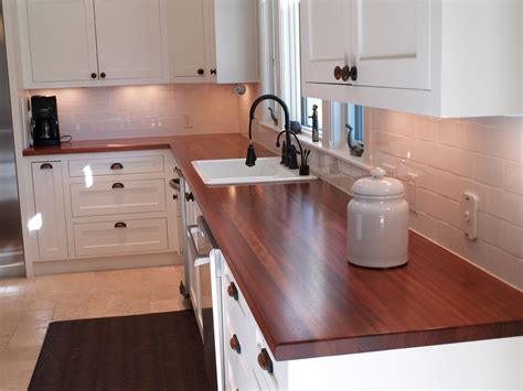 Sink Cutouts in Custom Wood Countertops