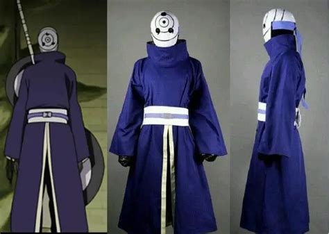 Naruto Akatsuki Ninja Tobi Obito Madara Uchiha Purple Jacket Cosplay ...