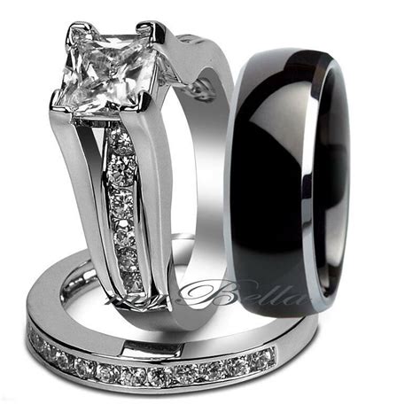 25 Ideas for Womens Black Wedding Ring Sets – Home, Family, Style and Art Ideas