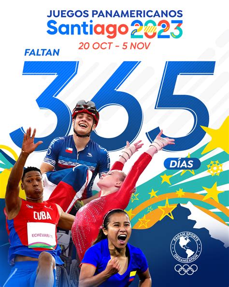 Panam Sports CHILE CELEBRA LA CUENTA REGRESIVA DE UN AÑO PARA SANTIAGO ...