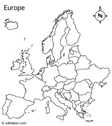 Europe Outline Map