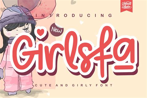 Girlsfa - Cute and Girly Monoline Font – Free Fonts, Script ...