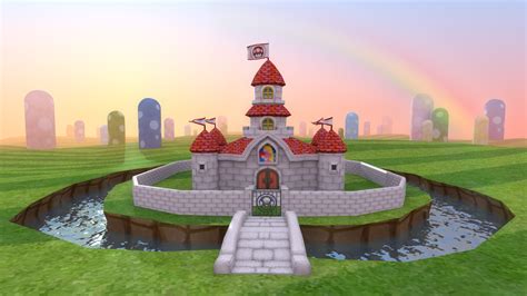 Peach Castle - Blender Render - Super Mario CG by LanceBeryl on DeviantArt