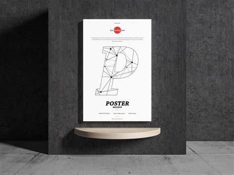 Free Indoor Wall Poster Mockup PSD - Free Mockup ZoneFree Mockup Zone