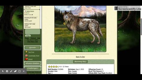 wolf play ( wolf breeding game) episode 2 - YouTube