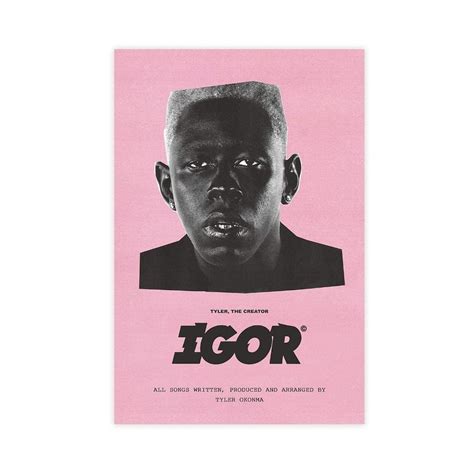 Tyler The Creator Igor Album Cover Poster Canvas Poster Bedroom Decor Sports Landscape Office ...